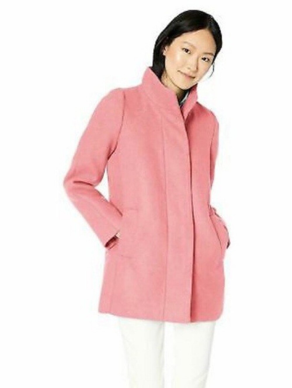 J. Crew Mercantile Wool Blend Cocoon City Coat in Fresh Rose ** Size 4